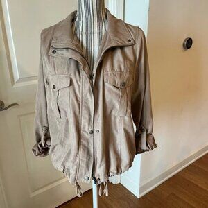 Korye Taupe Utility cargo jacket Size xl w. Roll Tab Sleeves